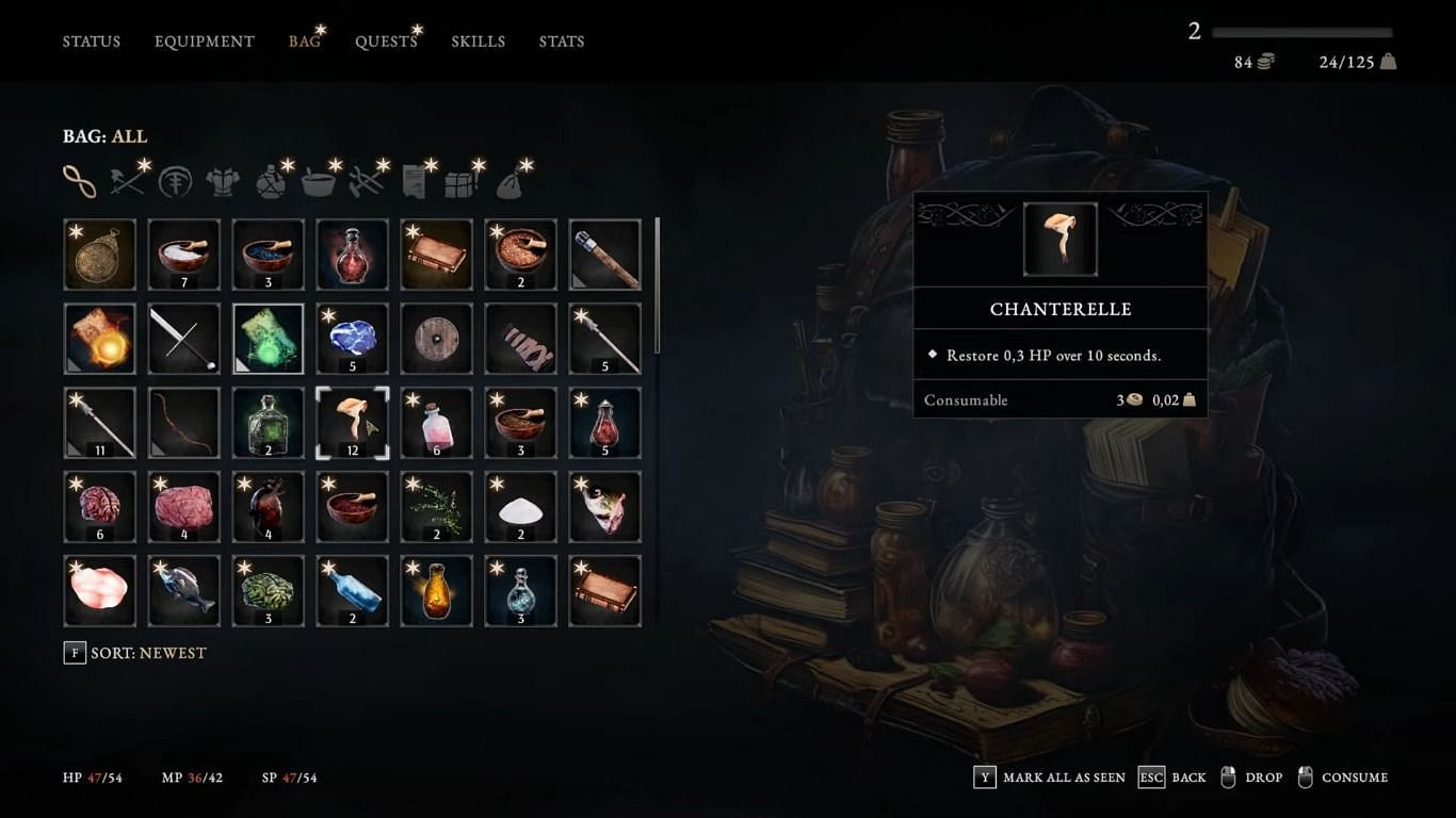 Save your potions for when it truly matters (Image via Awaken Realms | YouTube/@ Walkthrough! Database)